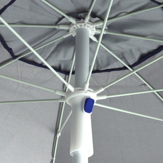 Sombrilla de Playa con Anclaje 2m Negro