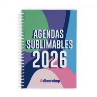 Agenda 2026 con tapa Sublimable Tela