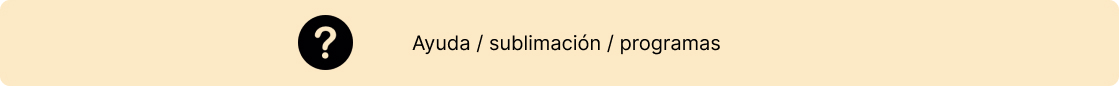 Ayuda - sublimación