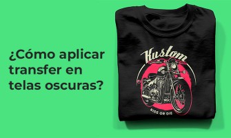 ¿Cómo aplicar transfer en telas oscuras?