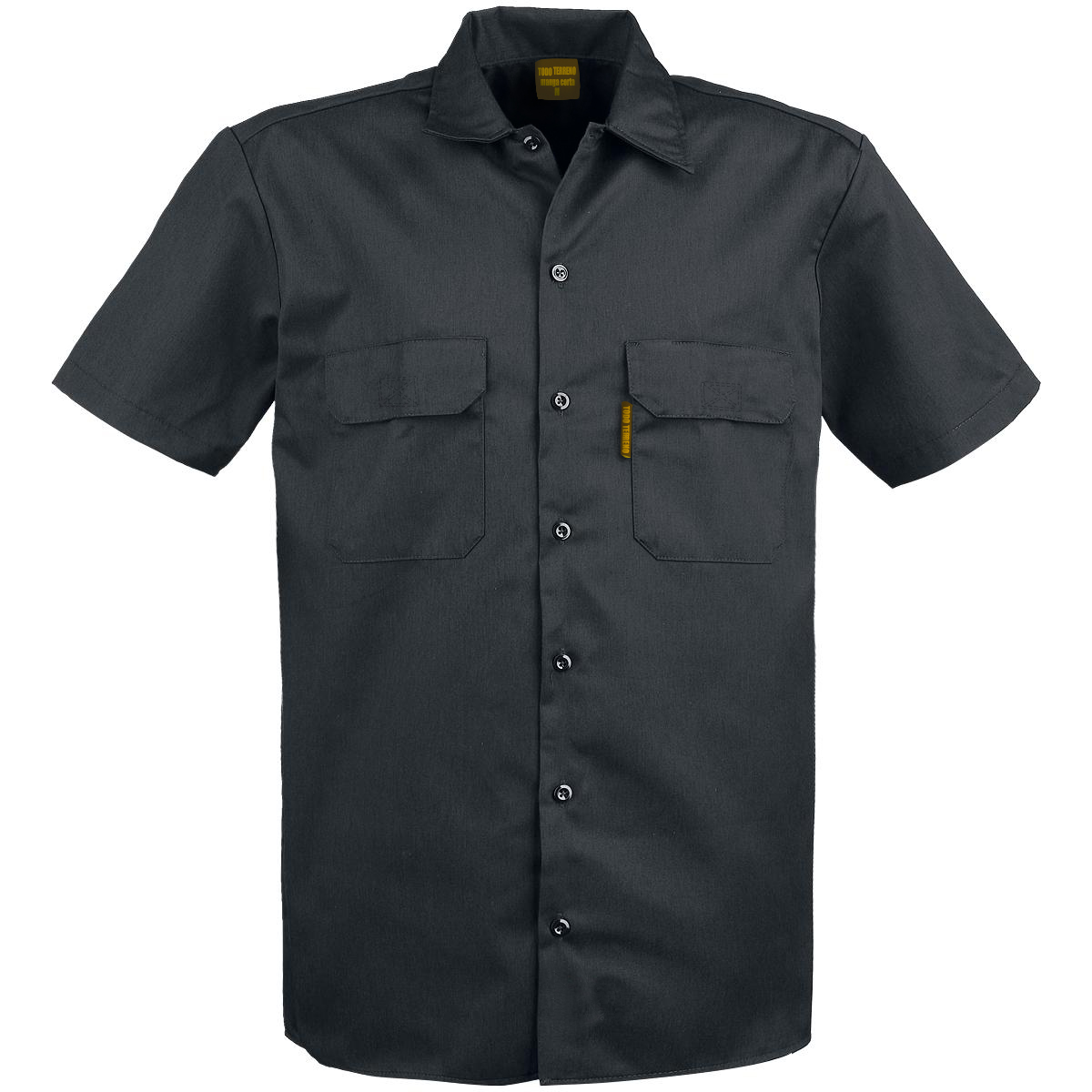 Camisa De Trabajo M Corta Negro RF CMC 02