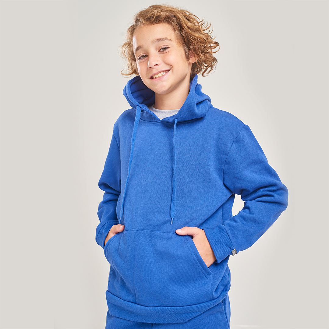 Azul Francia Buzo Azul NiÃ±o Canguro Niño Felpa SW Azul Francia